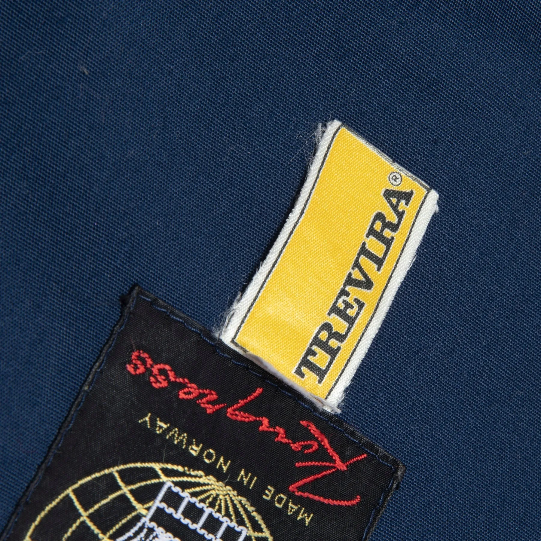 70s Trevira Ribbed Collar Half-Zip Pullover