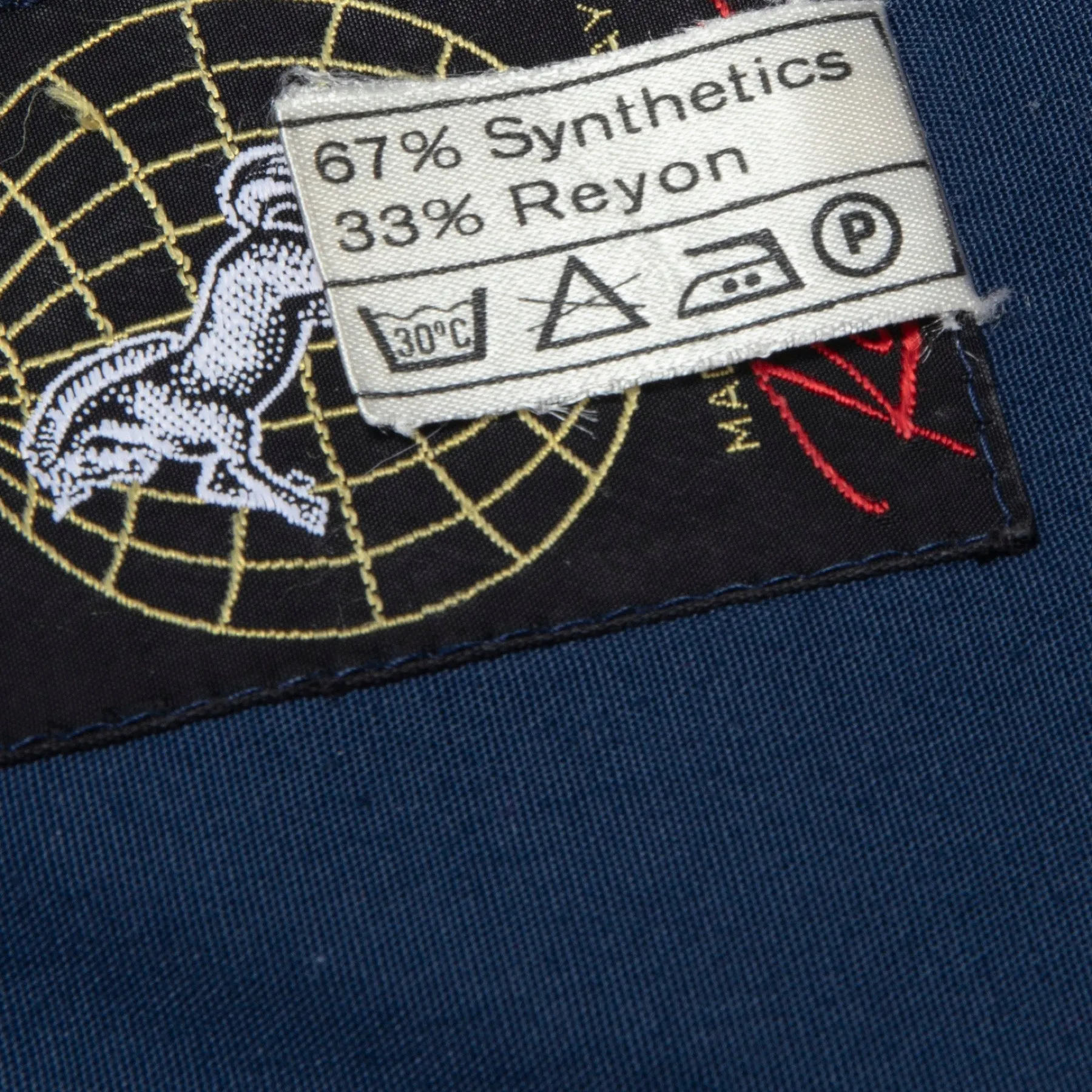 70s Trevira Ribbed Collar Half-Zip Pullover