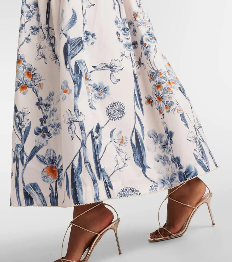 Agua by Agua Bendita Otono Petalo cotton poplin midi dress