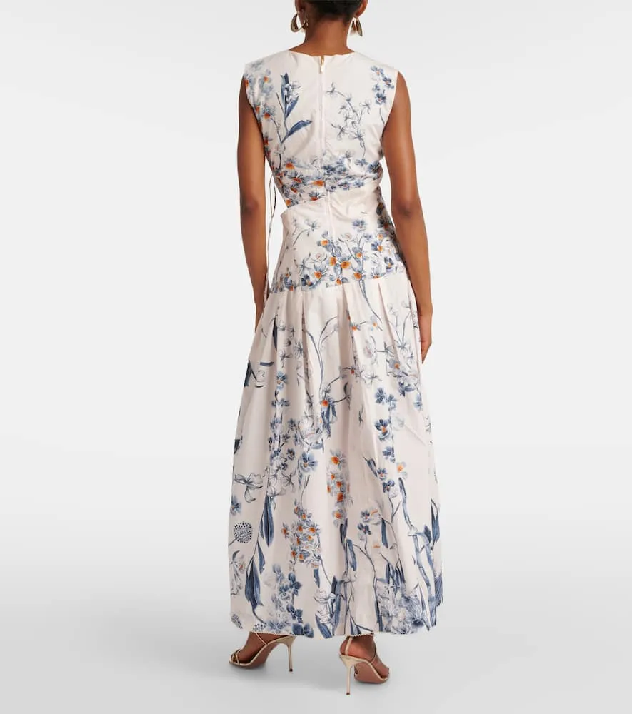Agua by Agua Bendita Otono Petalo cotton poplin midi dress