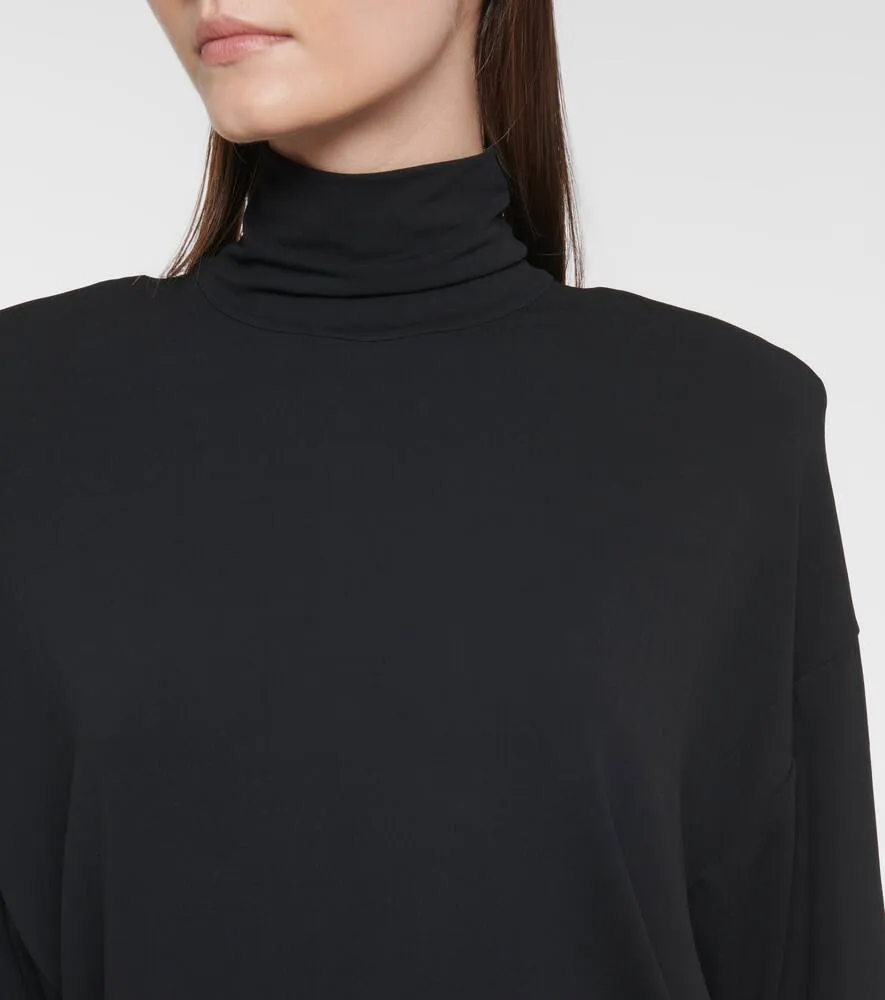 Alexandre Vauthier Turtleneck stretch-jersey midi dress