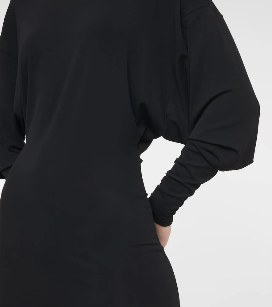 Alexandre Vauthier Turtleneck stretch-jersey midi dress