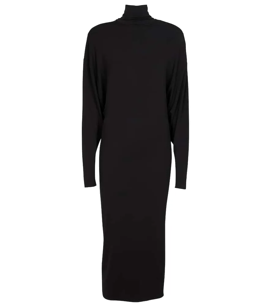 Alexandre Vauthier Turtleneck stretch-jersey midi dress