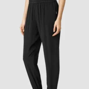All Saints Silk Black Joggers