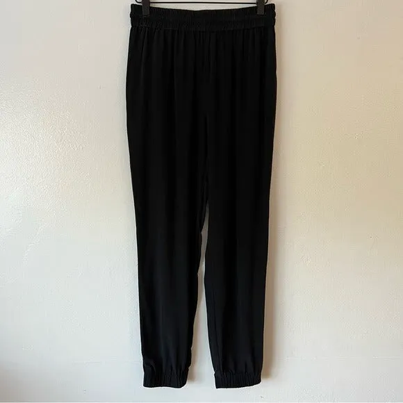 All Saints Silk Black Joggers