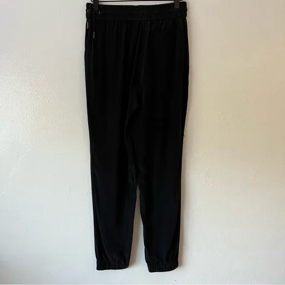 All Saints Silk Black Joggers