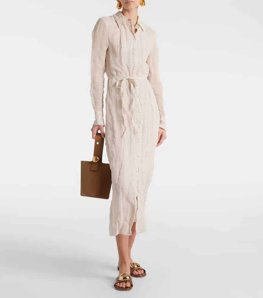 Altuzarra Agnes cotton and silk shirt dress