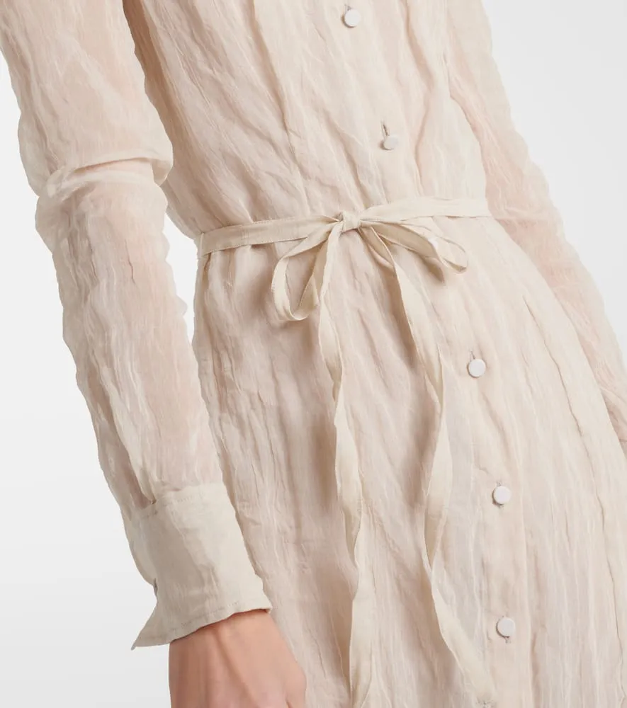 Altuzarra Agnes cotton and silk shirt dress