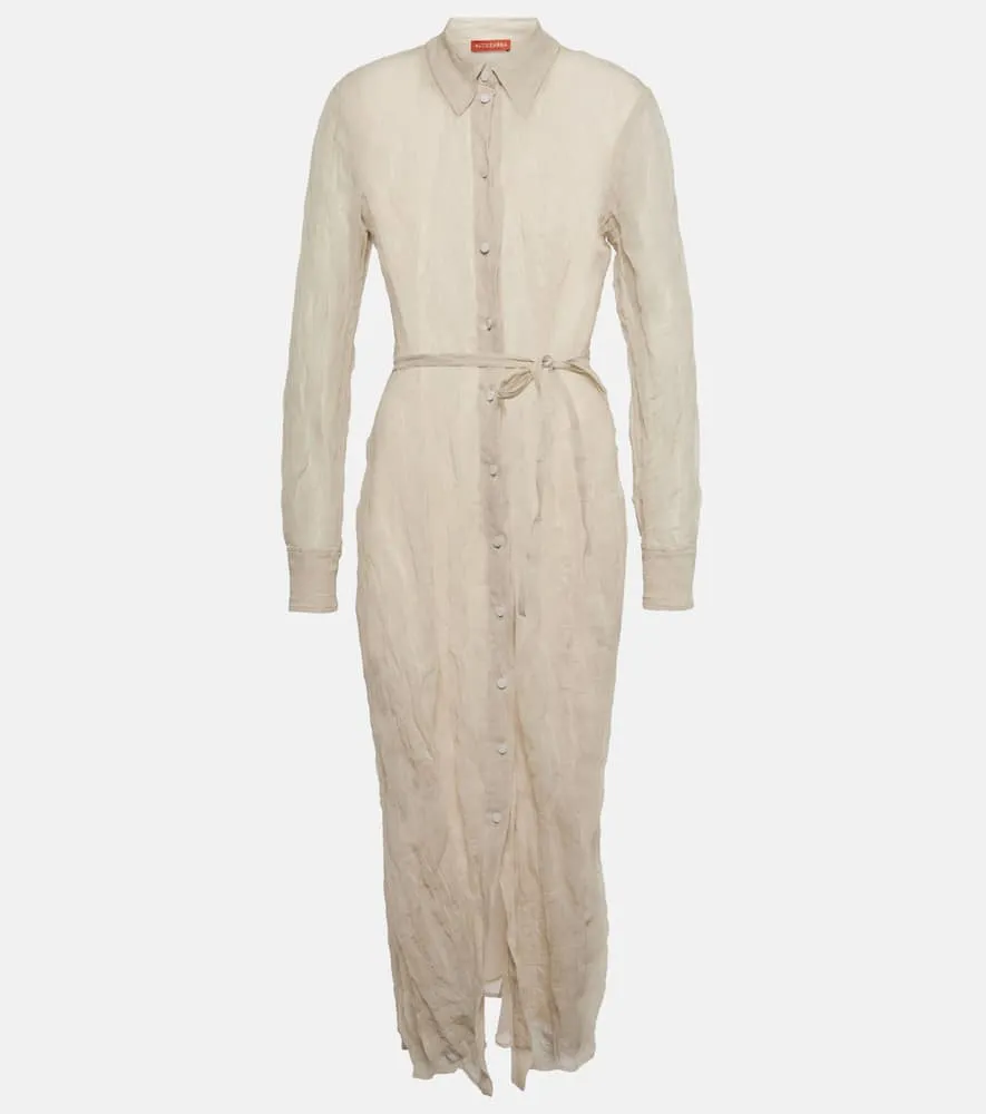 Altuzarra Agnes cotton and silk shirt dress