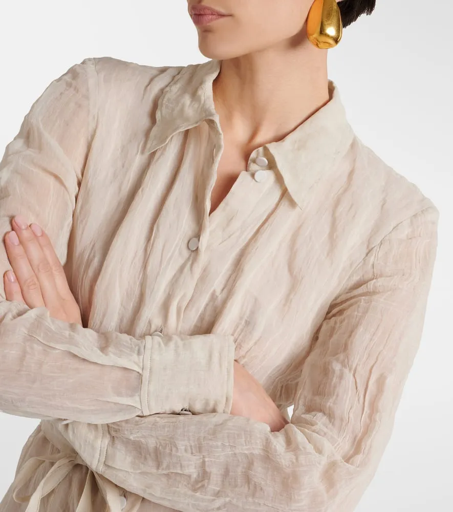 Altuzarra Agnes cotton and silk shirt dress