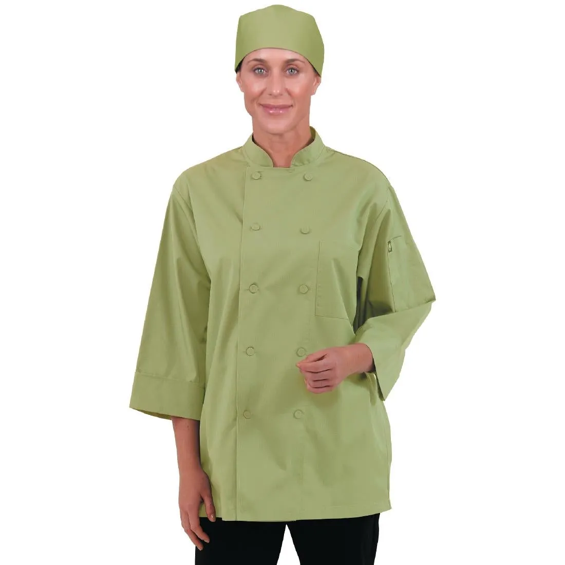 B107-XL Chef Works Unisex Chefs Jacket Lime XL