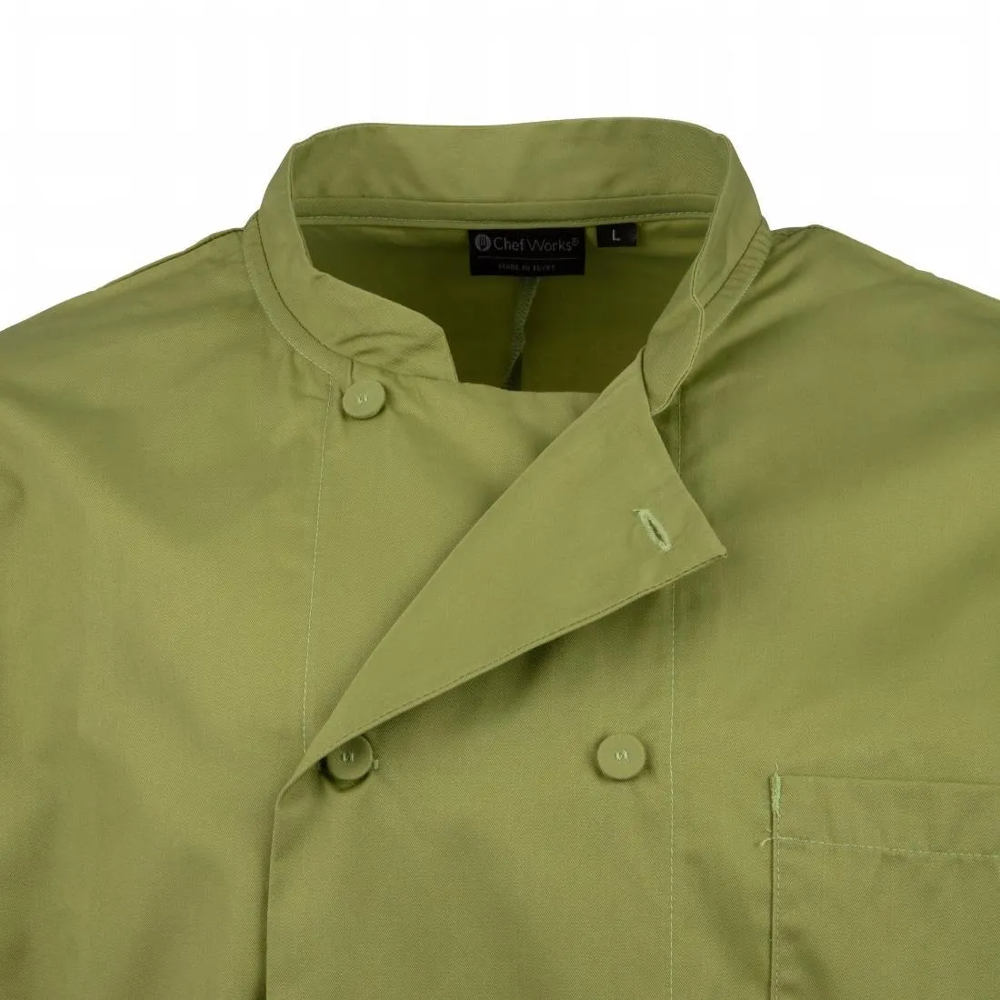 B107-XL Chef Works Unisex Chefs Jacket Lime XL