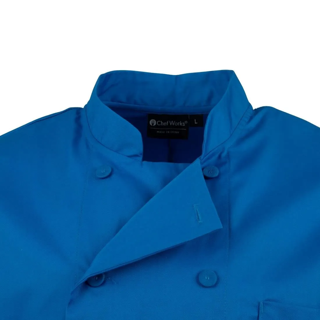 B178-M Chef Works Unisex Chefs Jacket Blue M