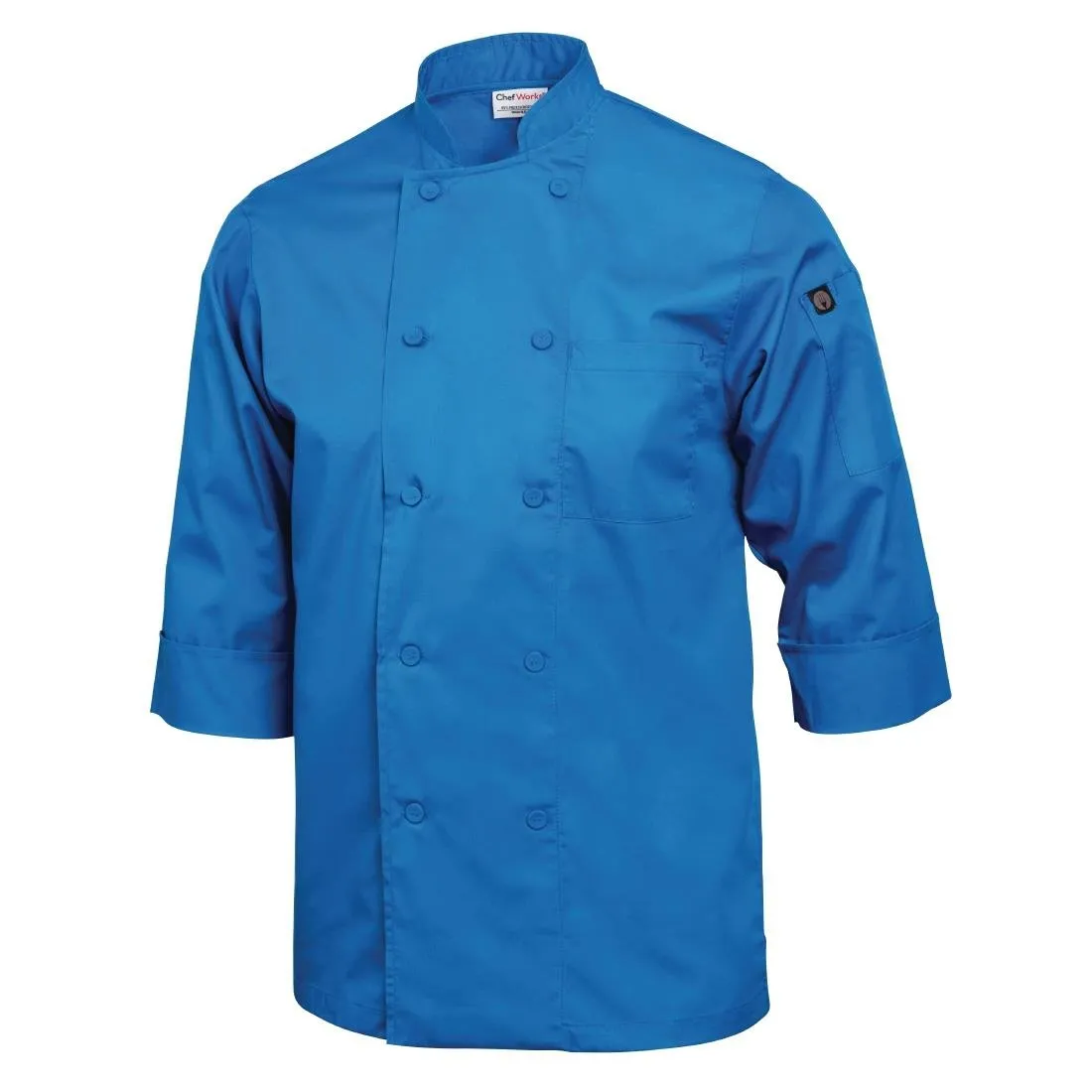 B178-M Chef Works Unisex Chefs Jacket Blue M
