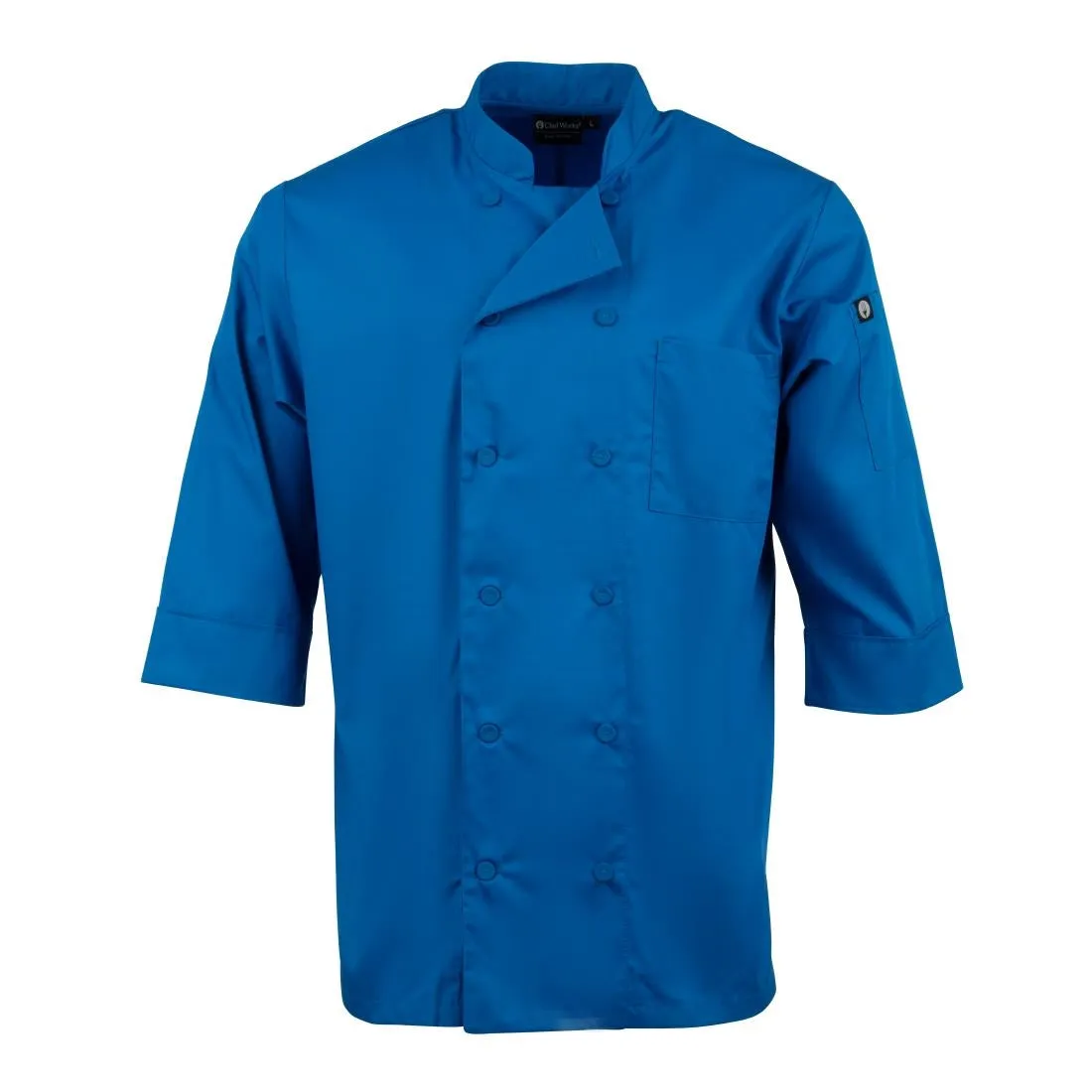 B178-M Chef Works Unisex Chefs Jacket Blue M