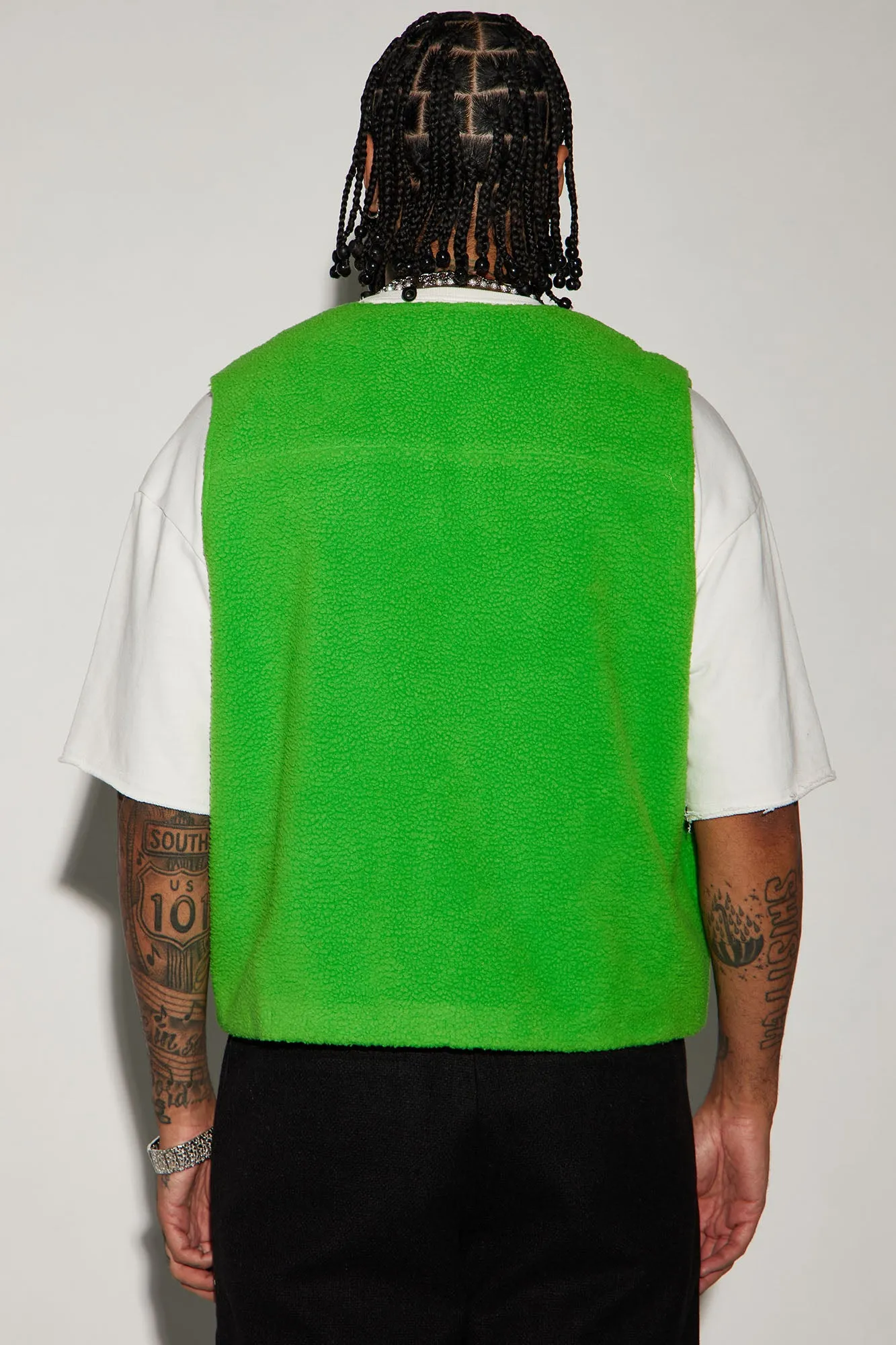 Bhutan Sherpa Vest - Green