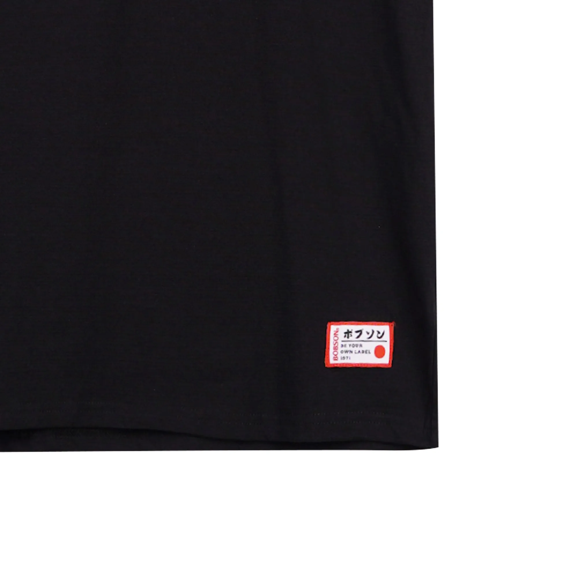 Bobson Japanese Men's Basic Tees for Men Missed Lycra Fabric Trendy Fashion High Quality Apparel Comfortable Casual Top for Men Slim Fit 111486 (Black)