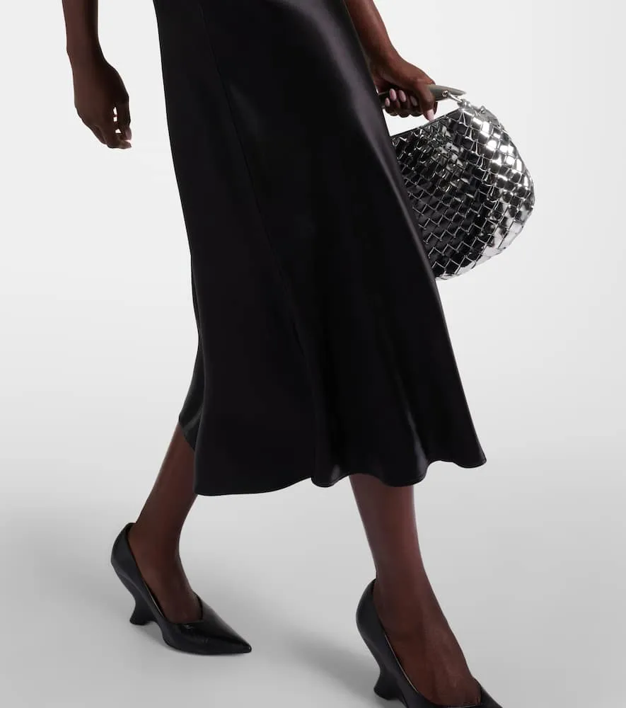 Bottega Veneta Beaded satin midi dress