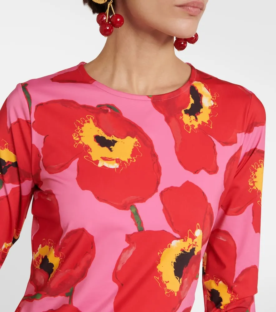 Carolina Herrera Floral printed midi dress