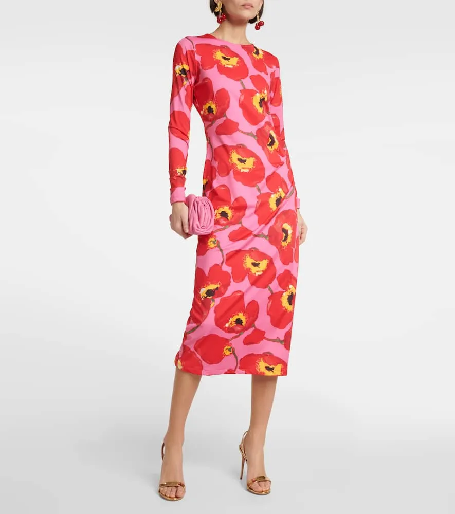 Carolina Herrera Floral printed midi dress