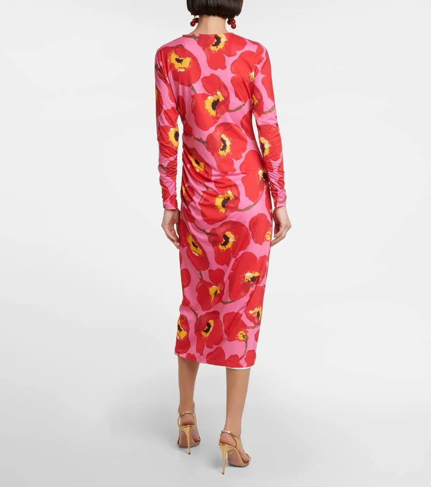 Carolina Herrera Floral printed midi dress