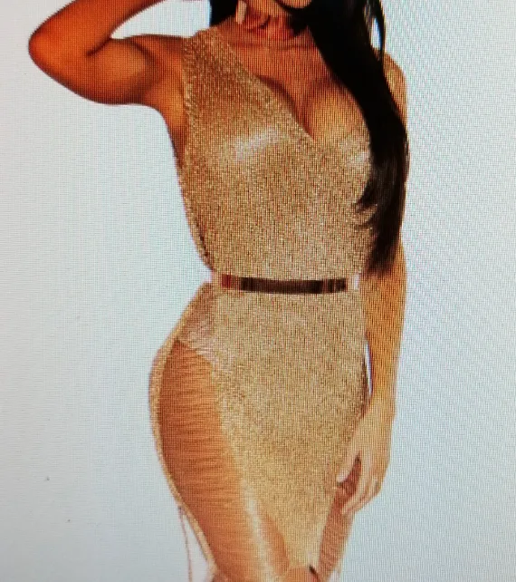 Comfortable Gold Night/Beach Dress