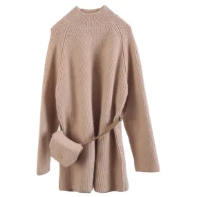 Comfortable Woolen Mid Length Dress - GlamzLife