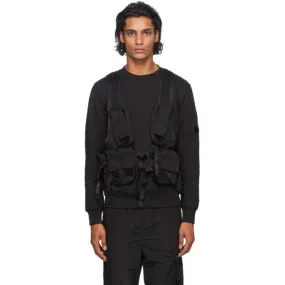 C.P. Company Black Backpack Utility Vest