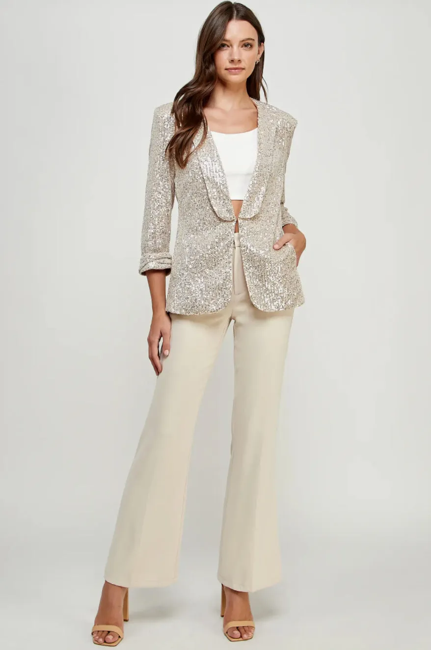 Cream Flair Pant