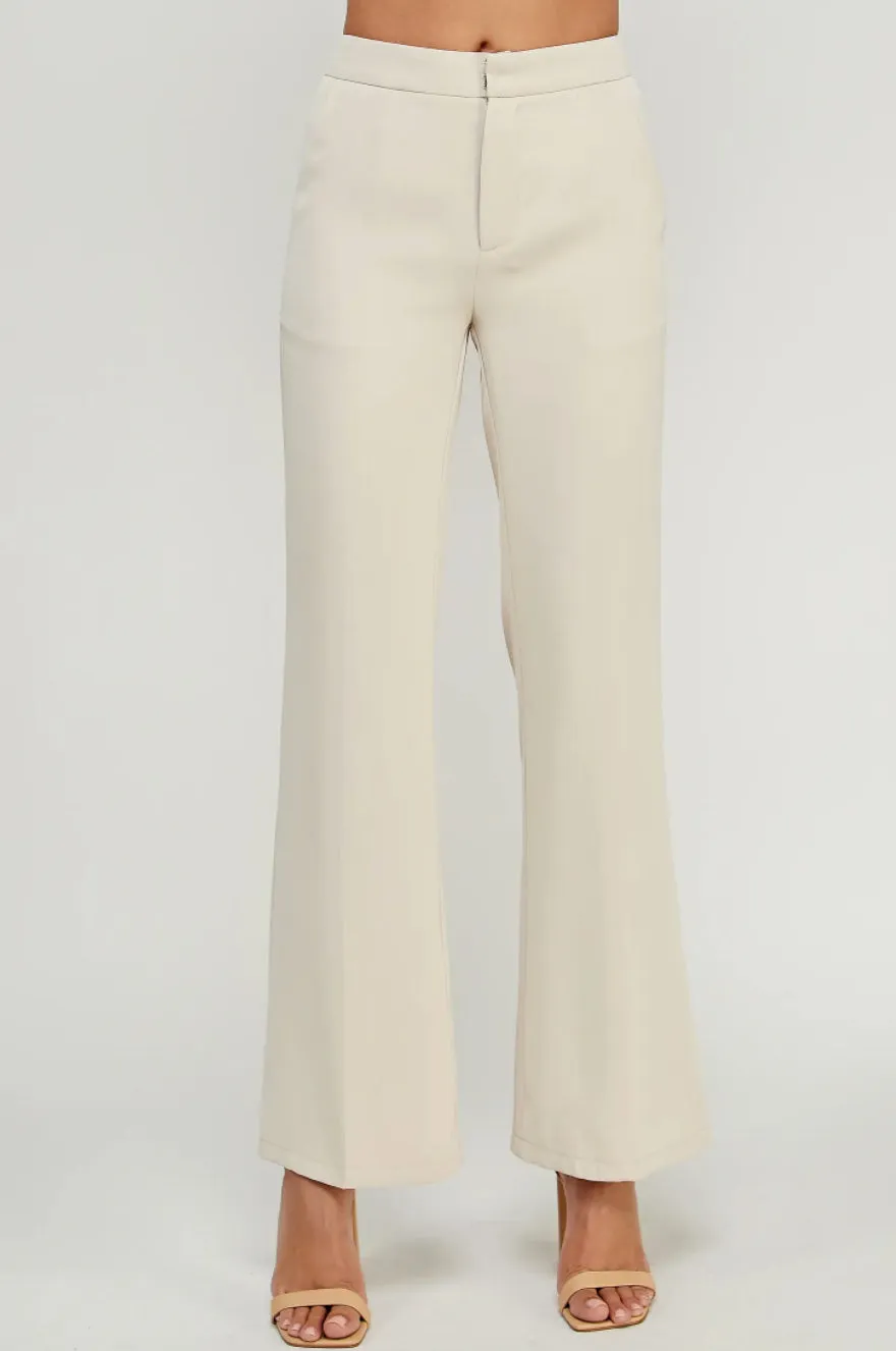 Cream Flair Pant