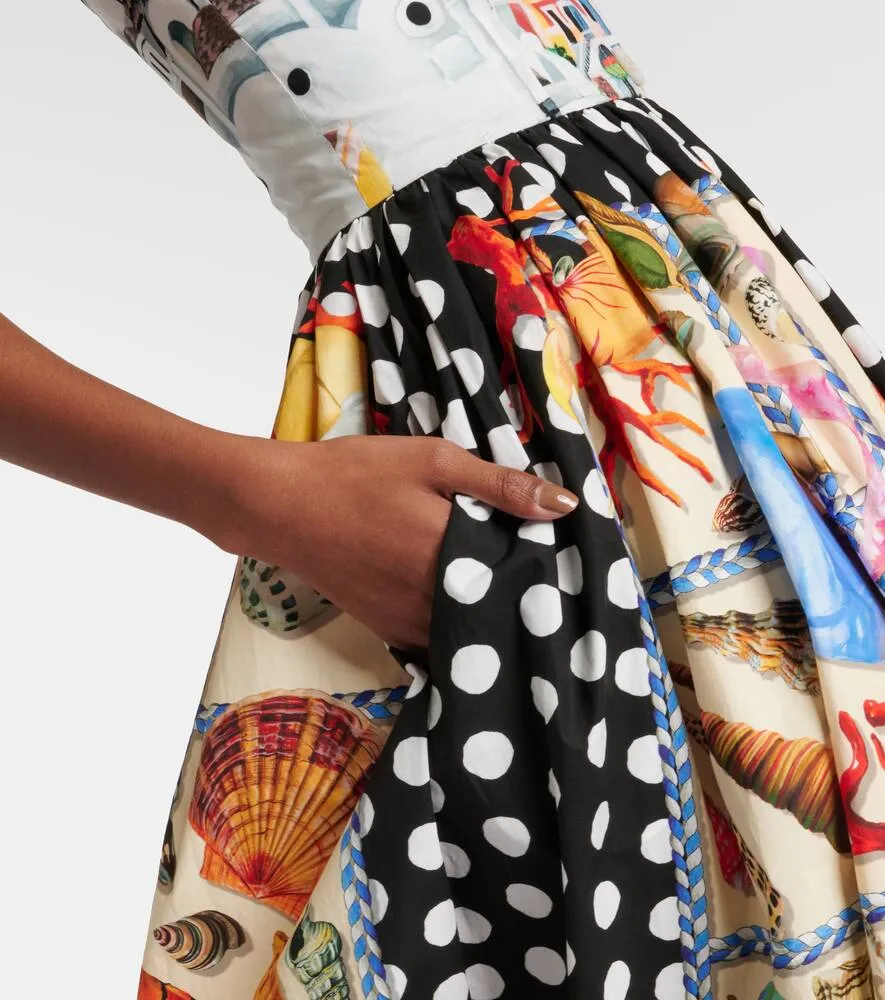 Dolce&Gabbana Capri printed cotton midi dress
