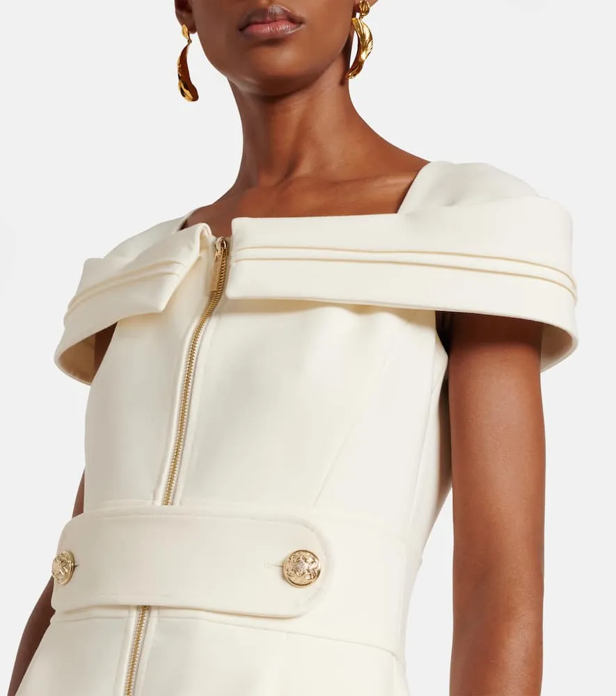 Elie Saab Crêpe midi dress