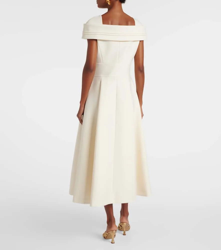 Elie Saab Crêpe midi dress