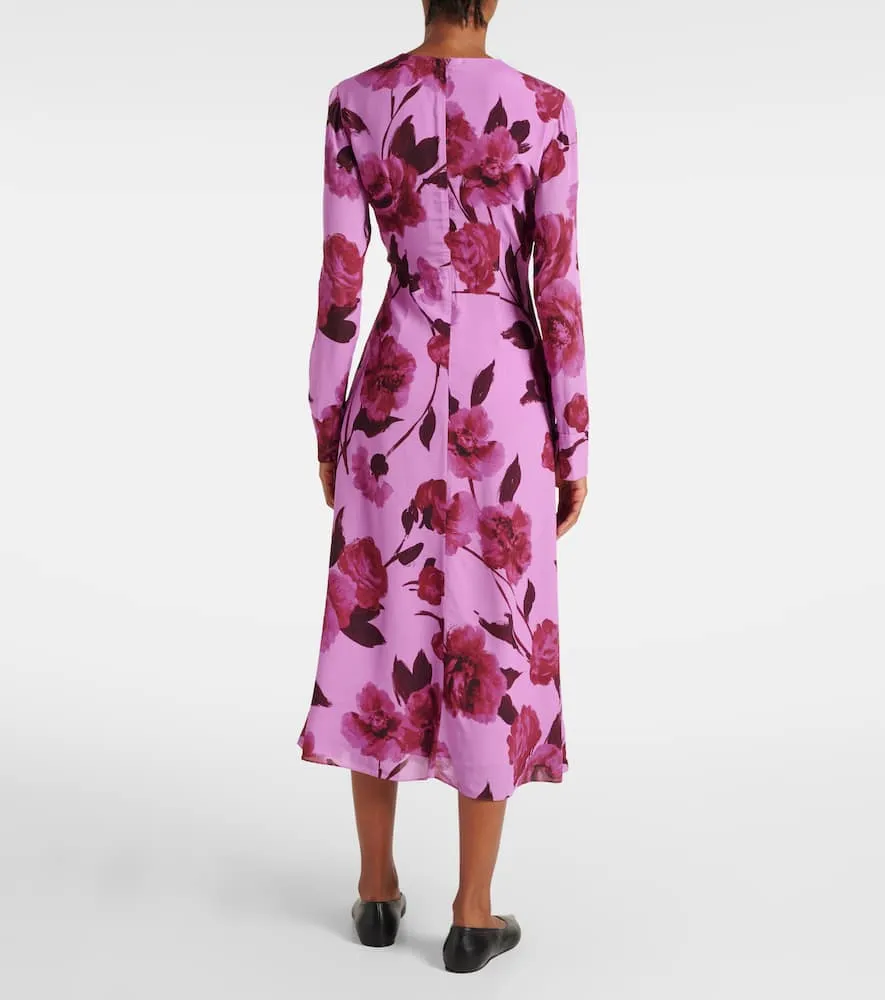 Erdem Floral crêpe midi dress