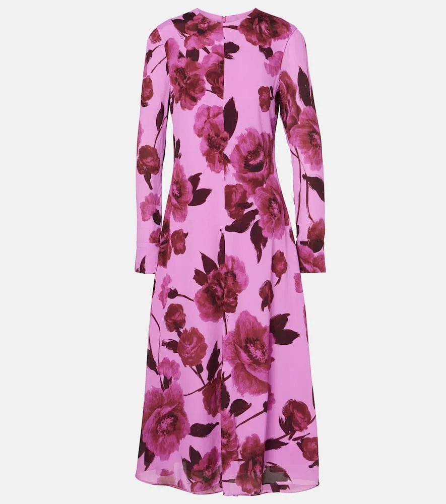 Erdem Floral crêpe midi dress