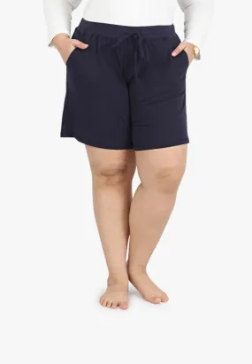 Ethel Easy Drawstring Shorts - Blue