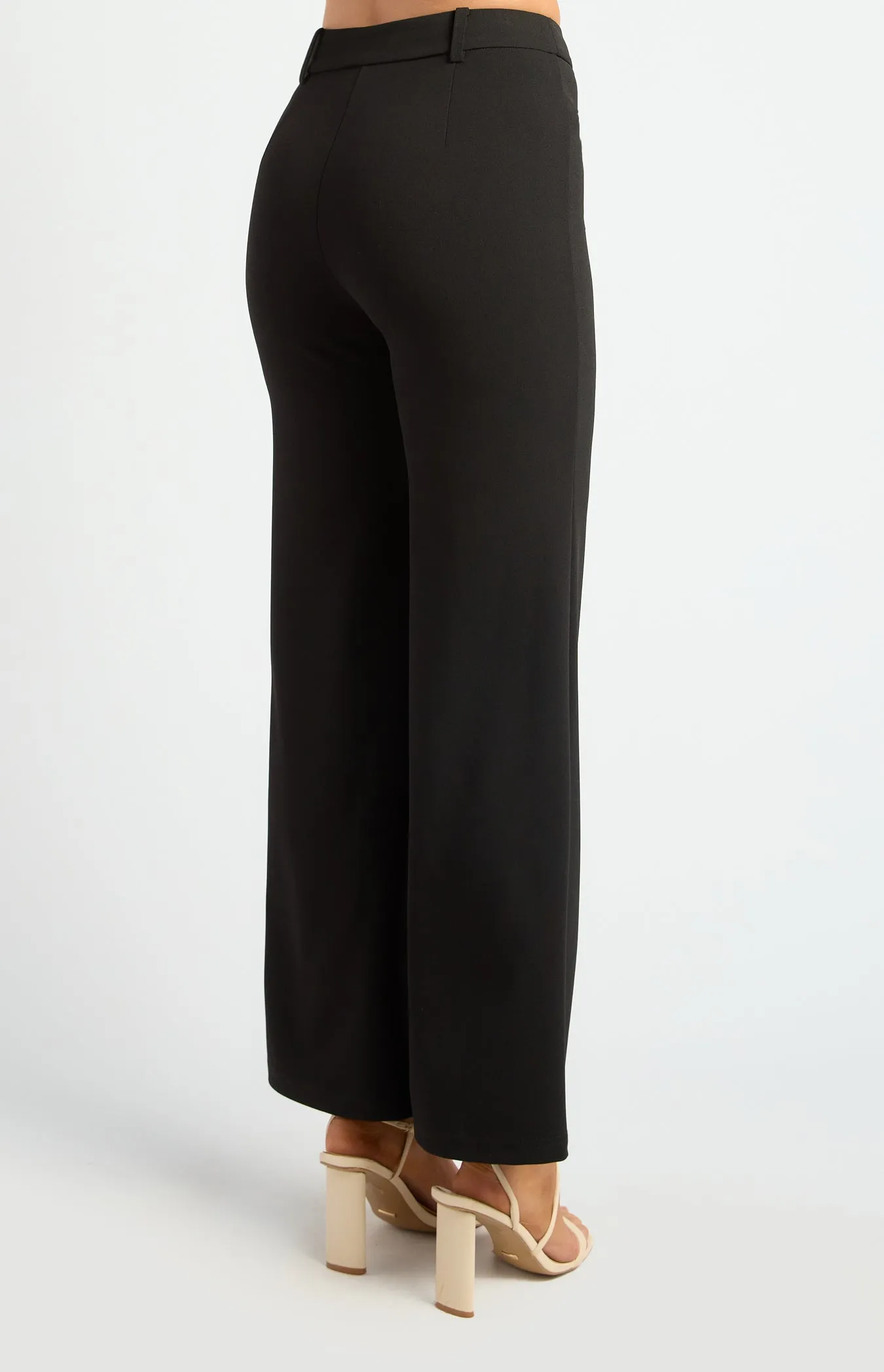 Ghislaine Bell Bottom Pants - Black