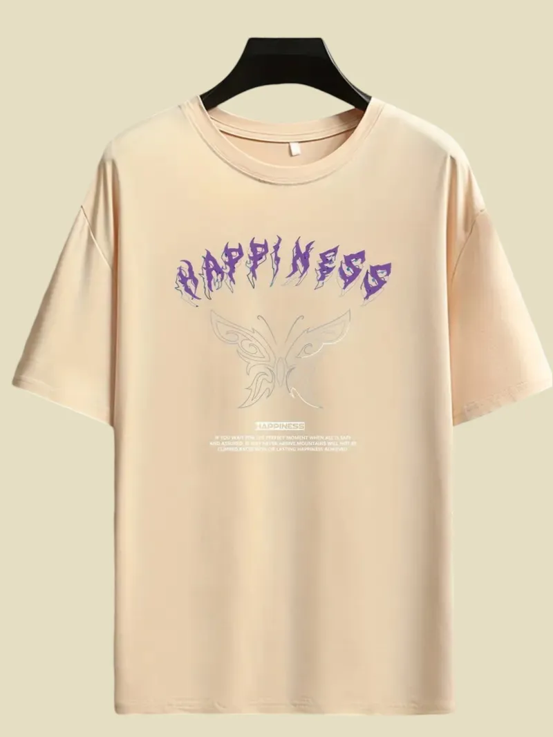 Graphic HAPPINESS Tee's (ONLY IN WHITE)