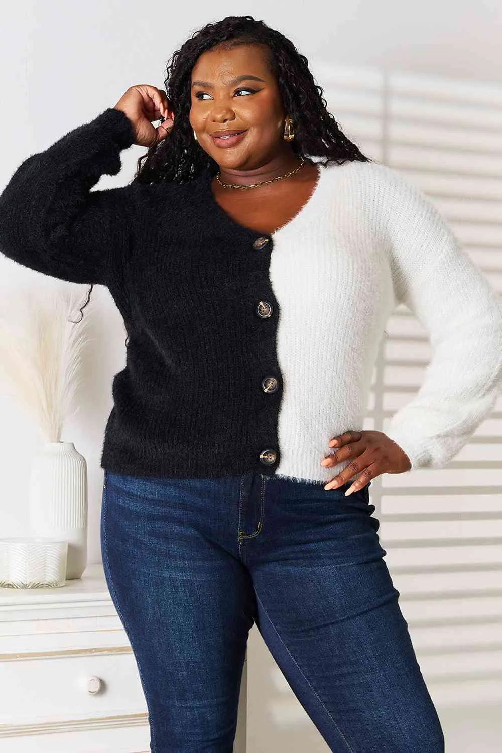 Half and Half Cardigan