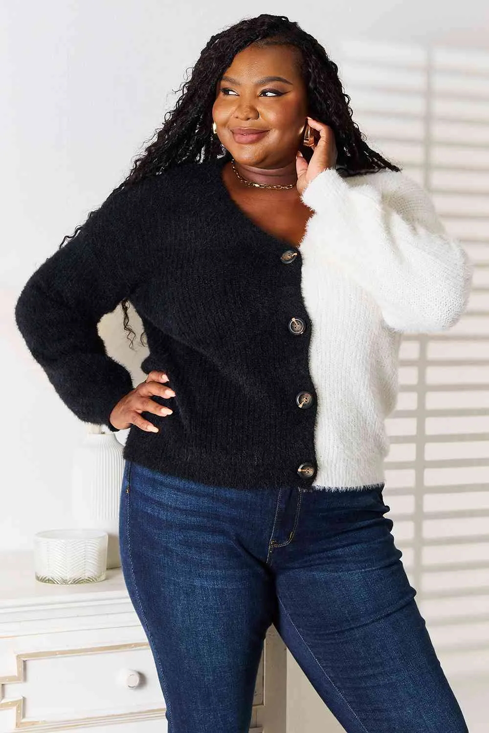Half and Half Cardigan