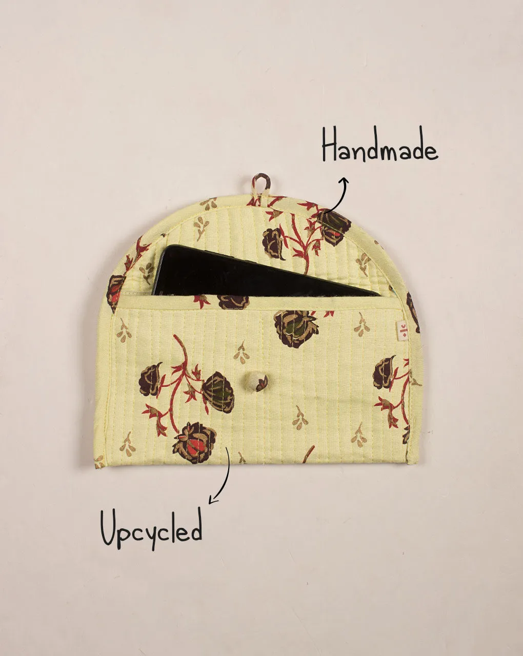 Handcrafted Rayon Quilted Clutch