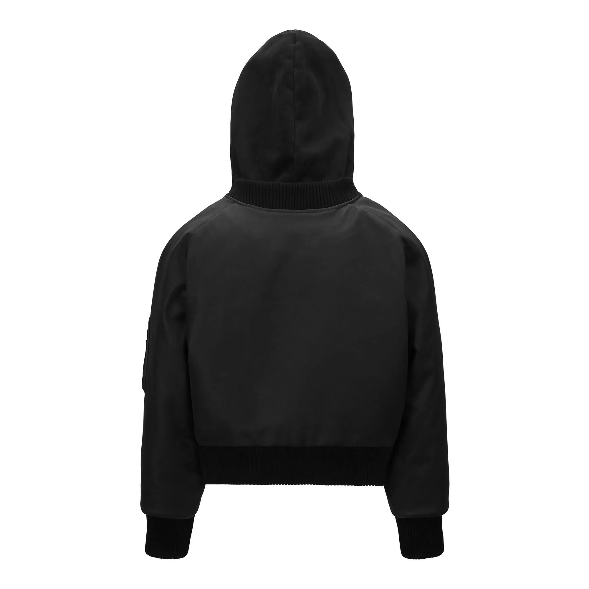 Hooded Leather Bomber