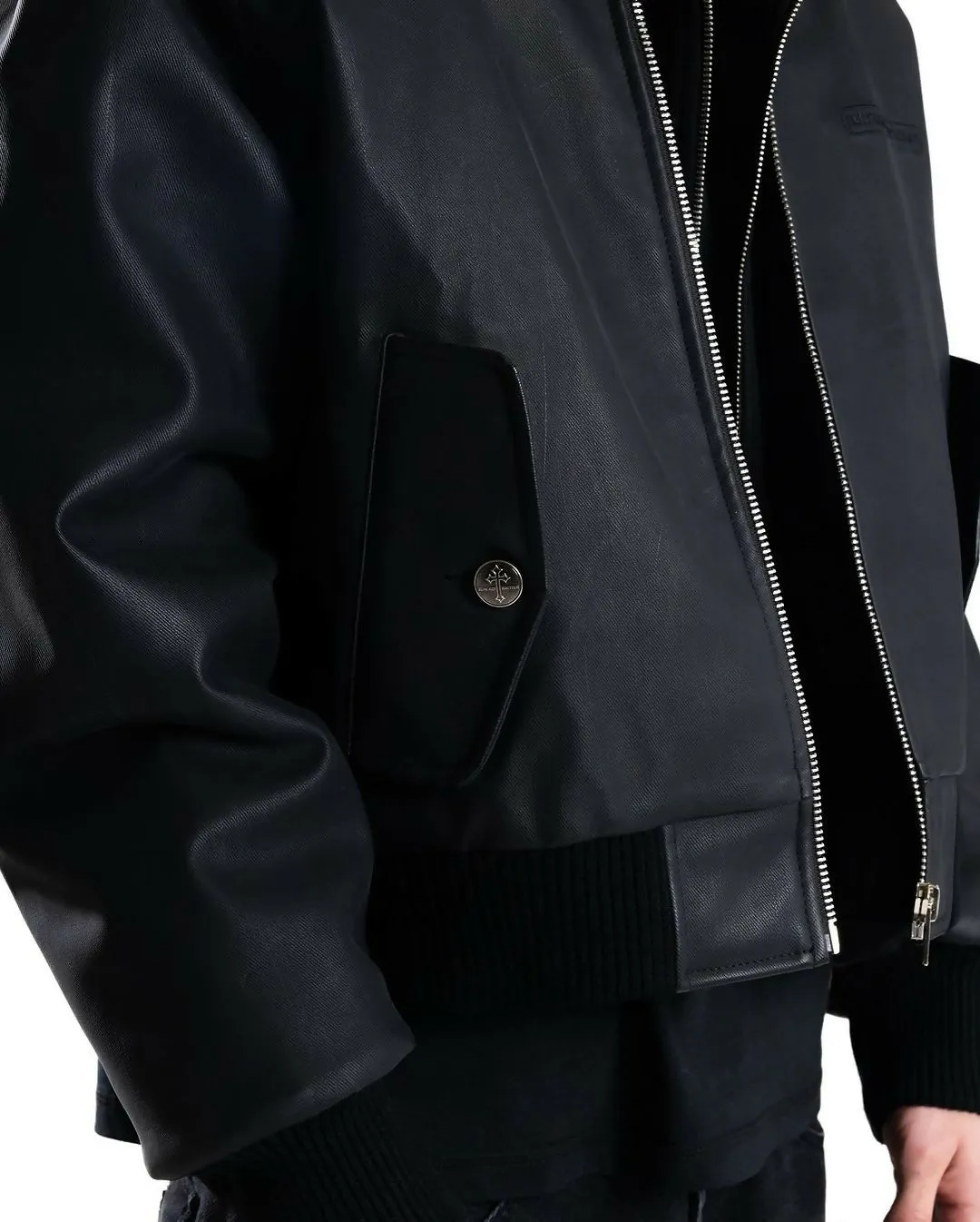 Hooded Leather Bomber