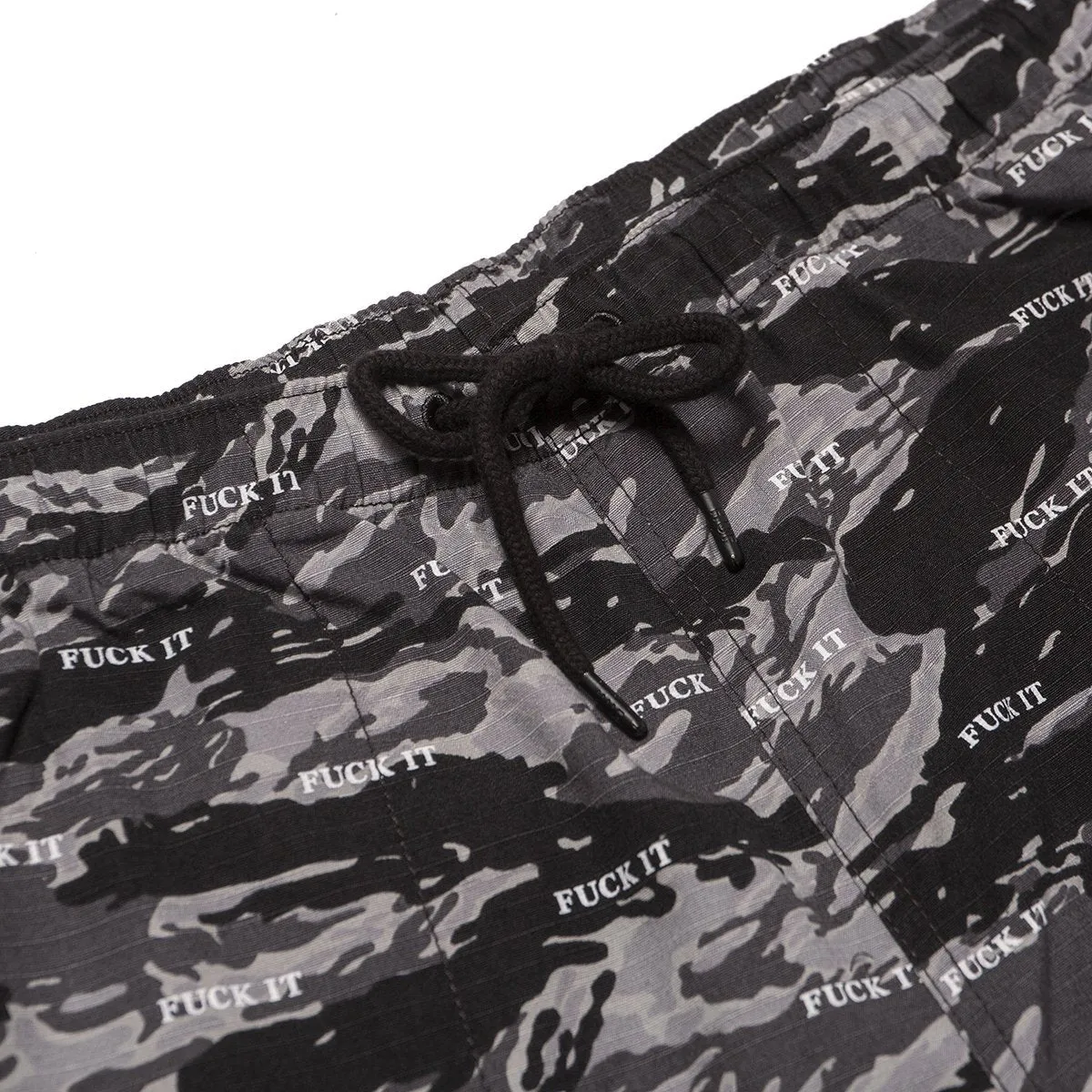 HUF FUCK IT TIGER CAMO EASY SHORT // BLACK