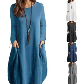Isadora - Comfortable Long-Sleeve Casual Dress for Women