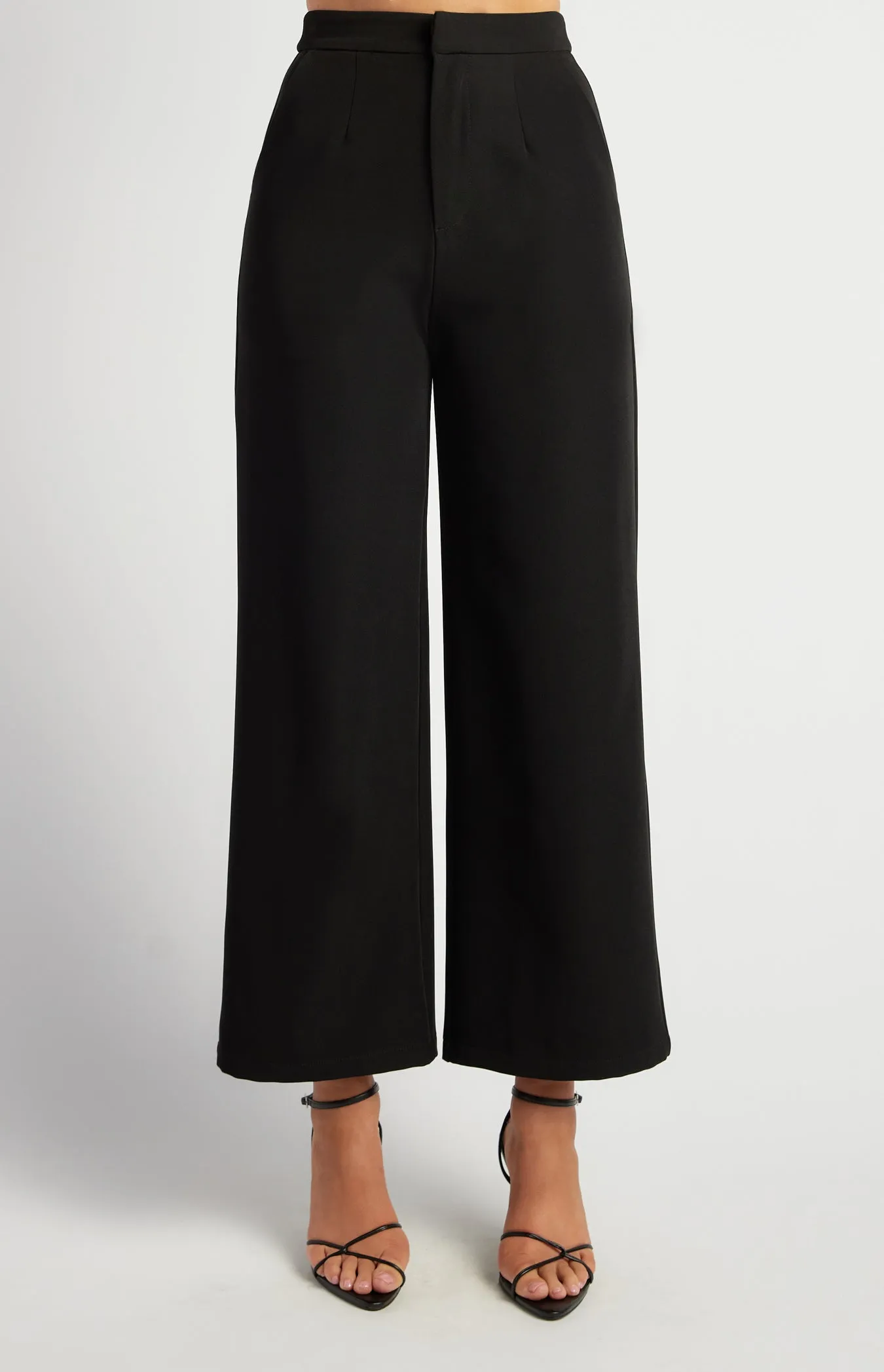 Margaux Straight Leg Pants - Black