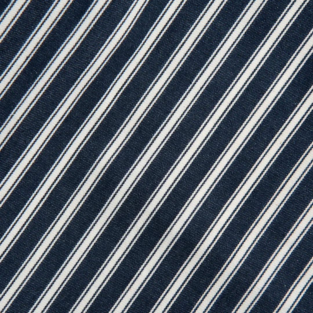 Navy Striped Easy Shorts