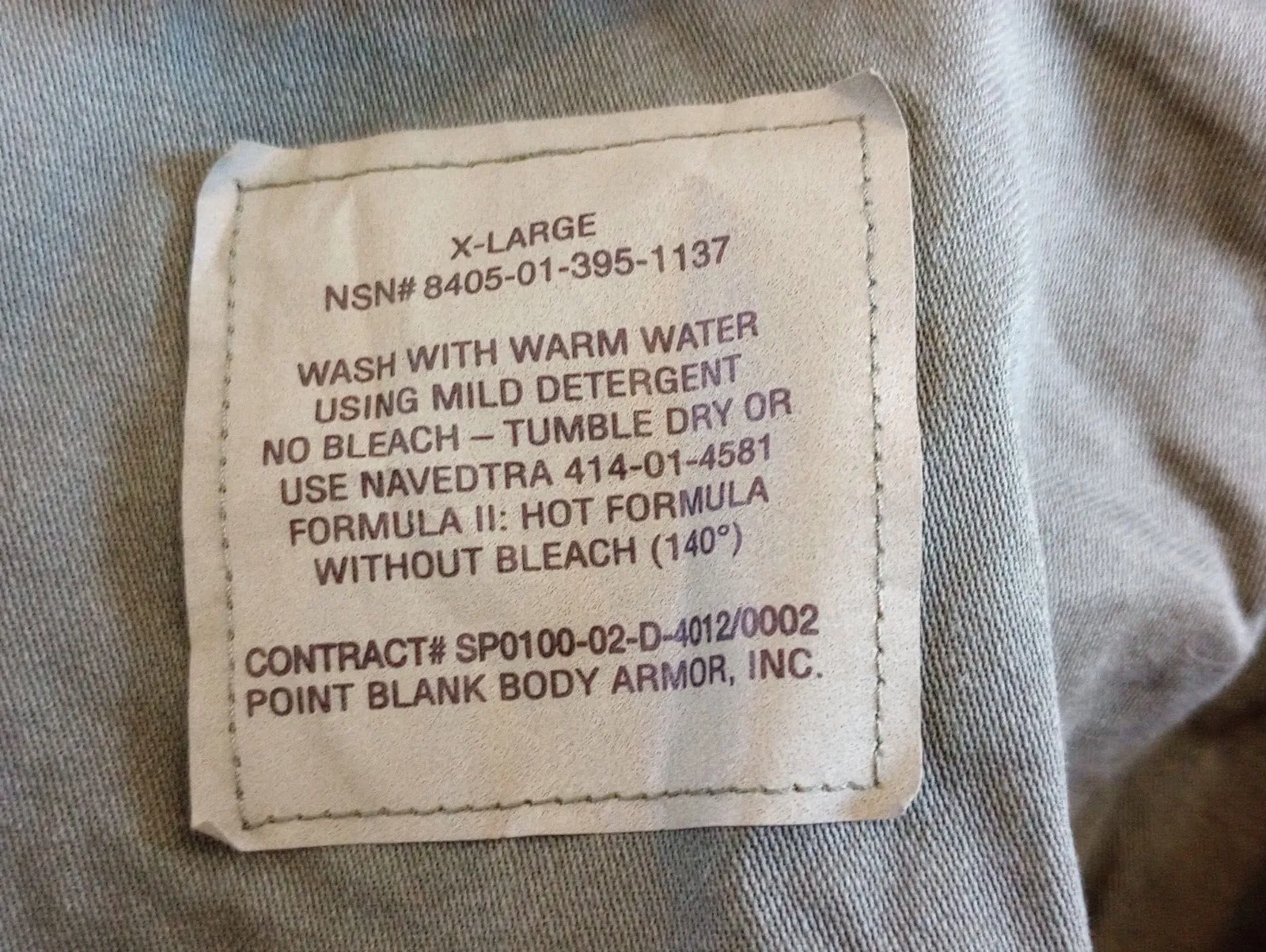 NEW U.S MILITARY UTILITY COVERALLS JUMPSUIT FULL ZIP X- LARGE USA MADE