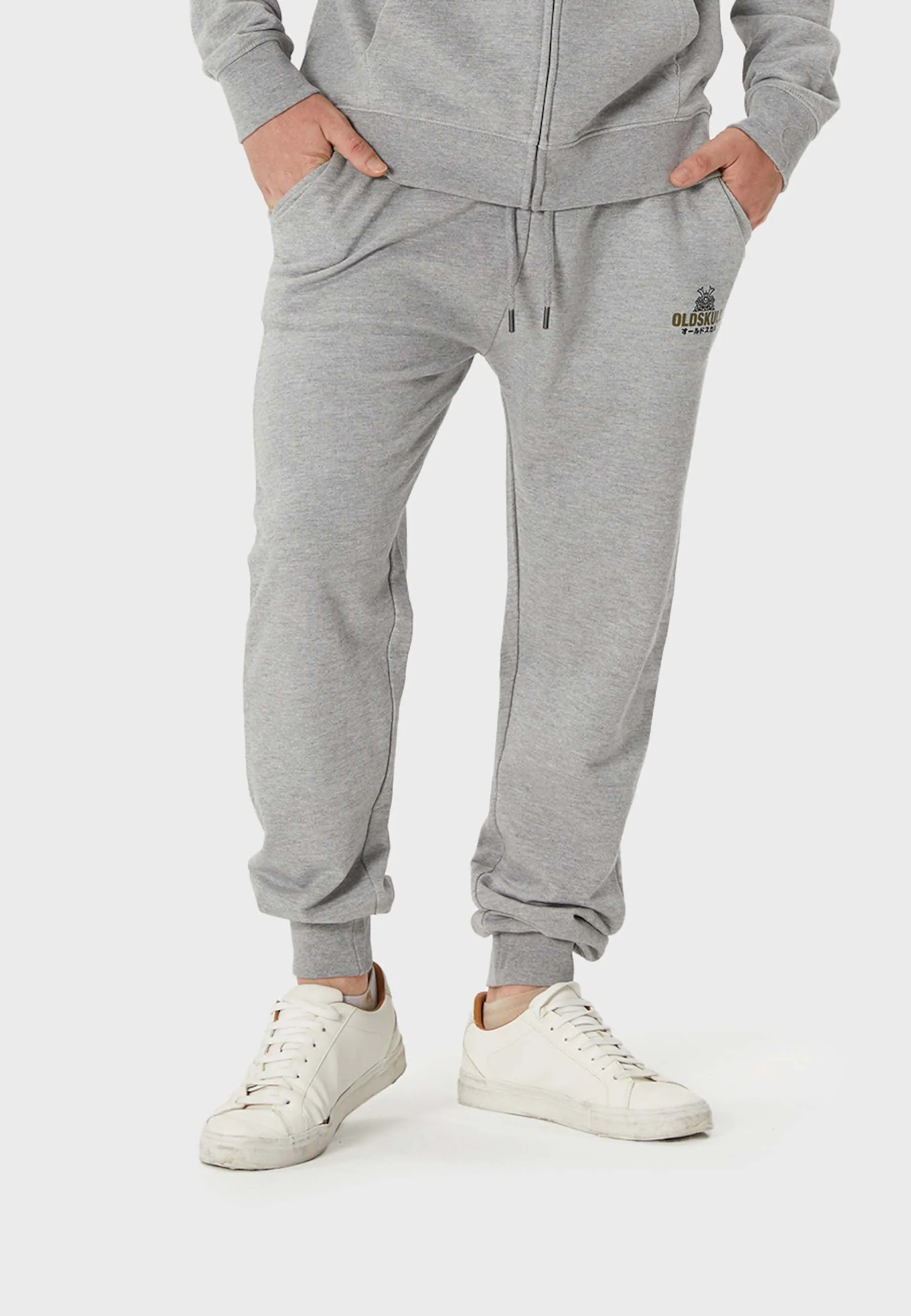 Oldskull Basic Kanji Sweat Jogger Heather Grey
