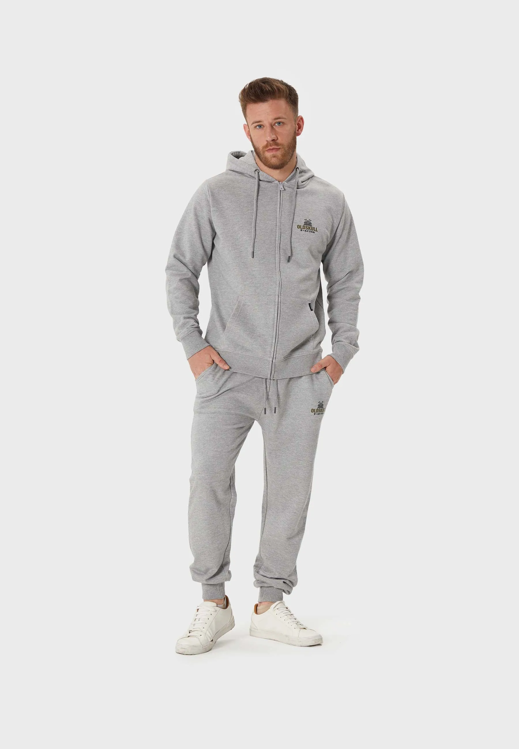 Oldskull Basic Kanji Sweat Jogger Heather Grey